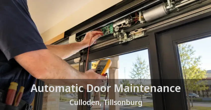 Automatic Door Maintenance Culloden, Tillsonburg - ON