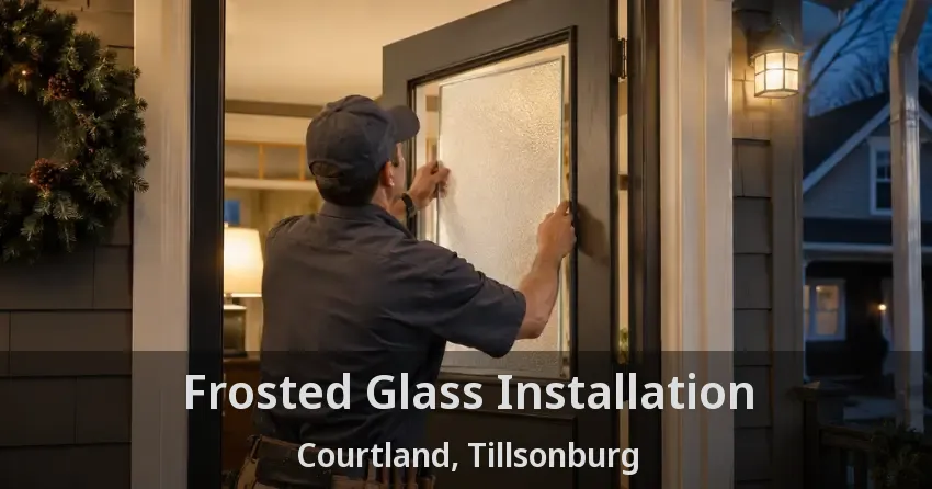 Frosted Glass Installation Courtland, Tillsonburg - ON