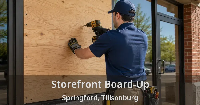 Storefront Board-Up Springford, Tillsonburg - ON