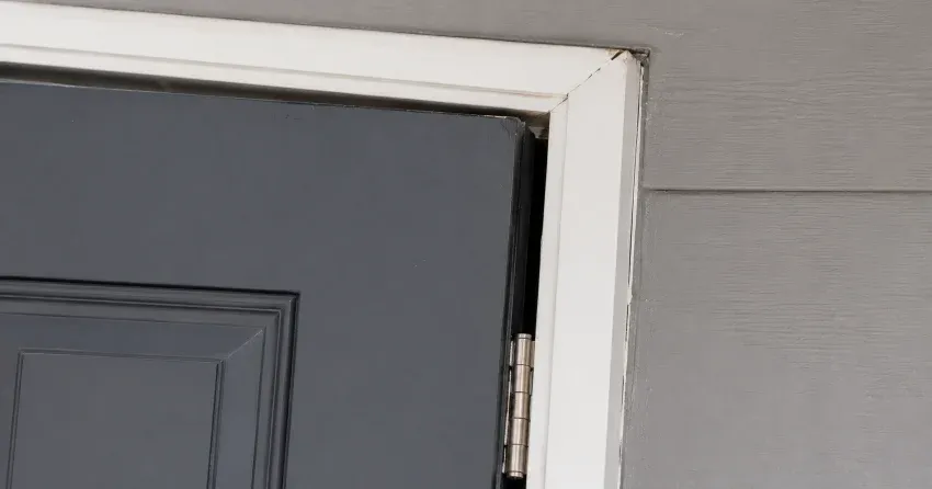 technician tightening a loose door hinge in Verschoyle, Tillsonburg